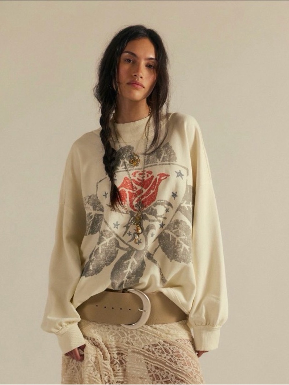 FREE PEOPLE Palm Springs pullover size L